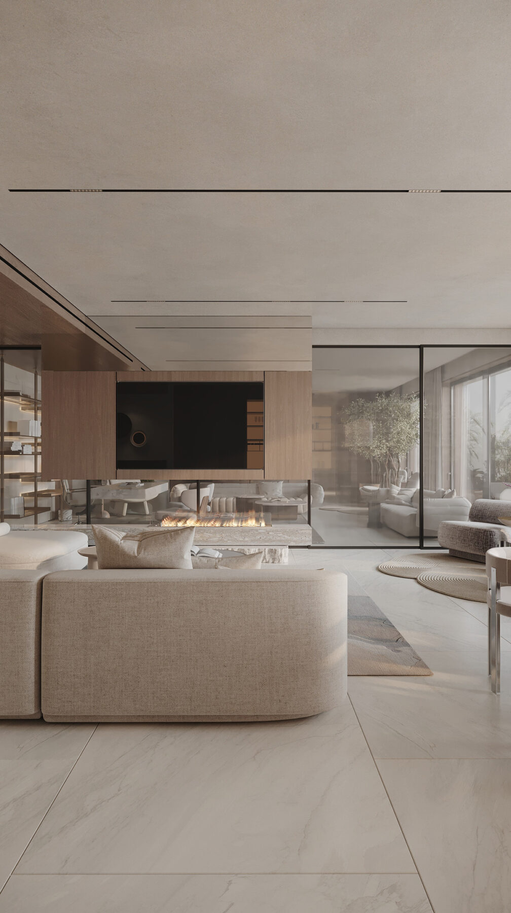 Open plan living space