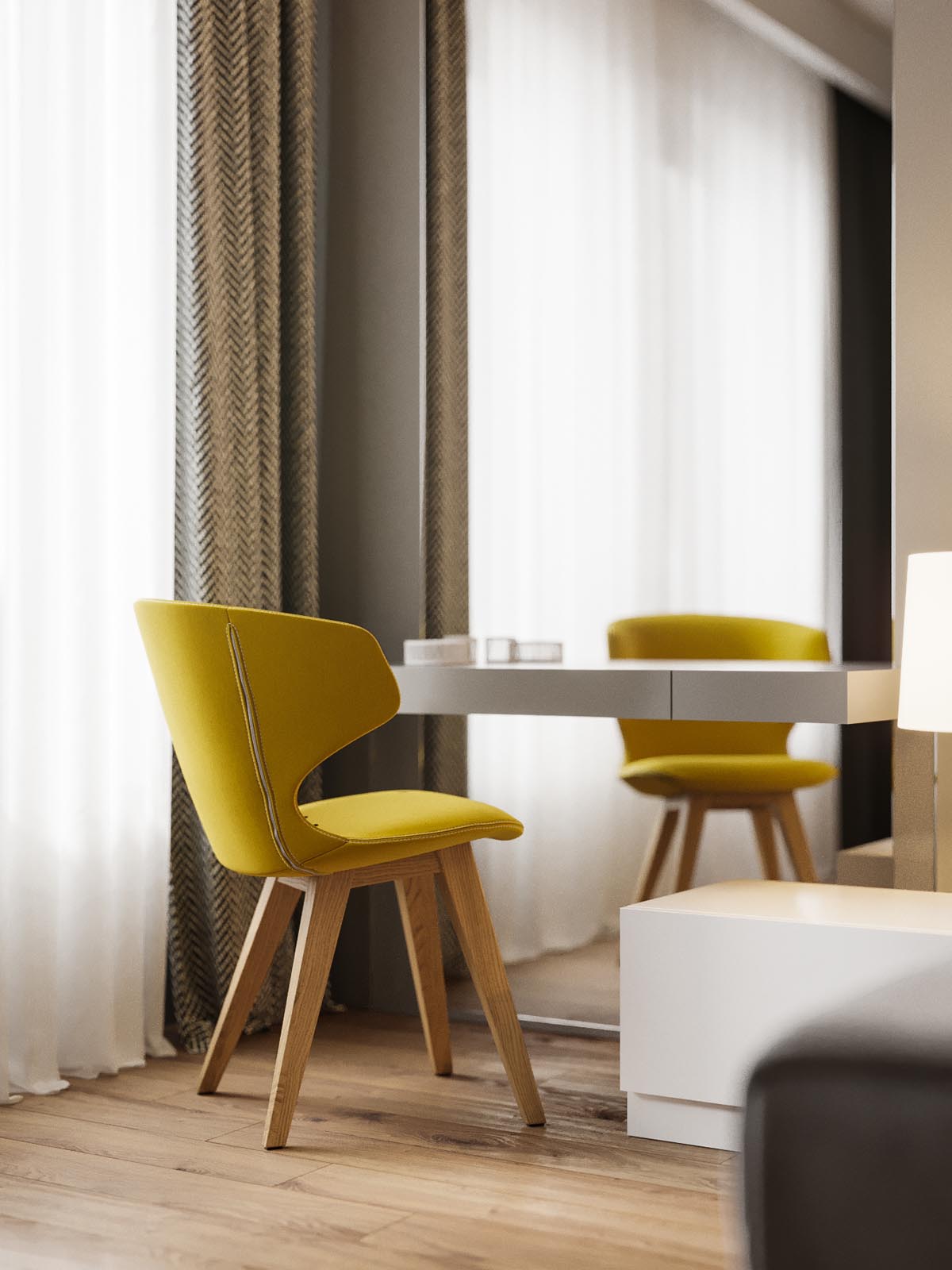 Floating dressing table